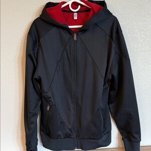 Men's Assassins Creed Official Black Performance Jacket with Red Fleece Interior